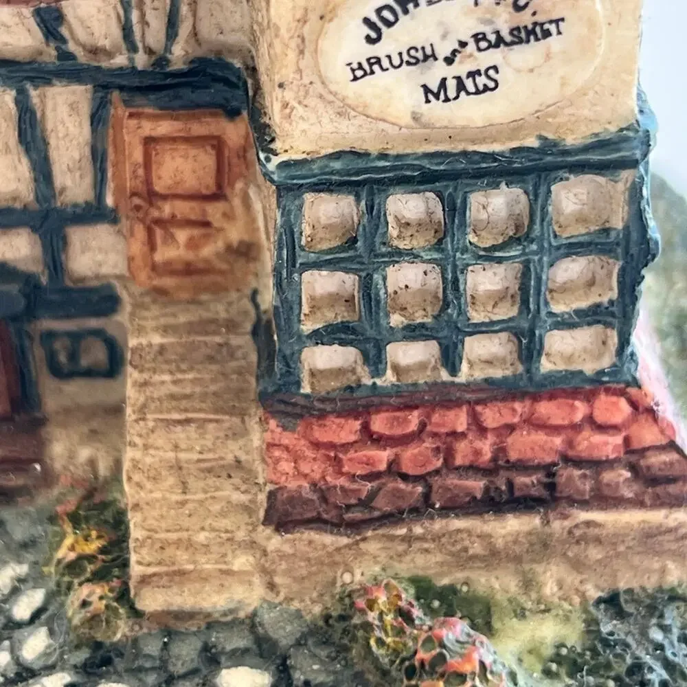 Vintage Dickens Village miniatures” Jones and Company, brush and basket mats”